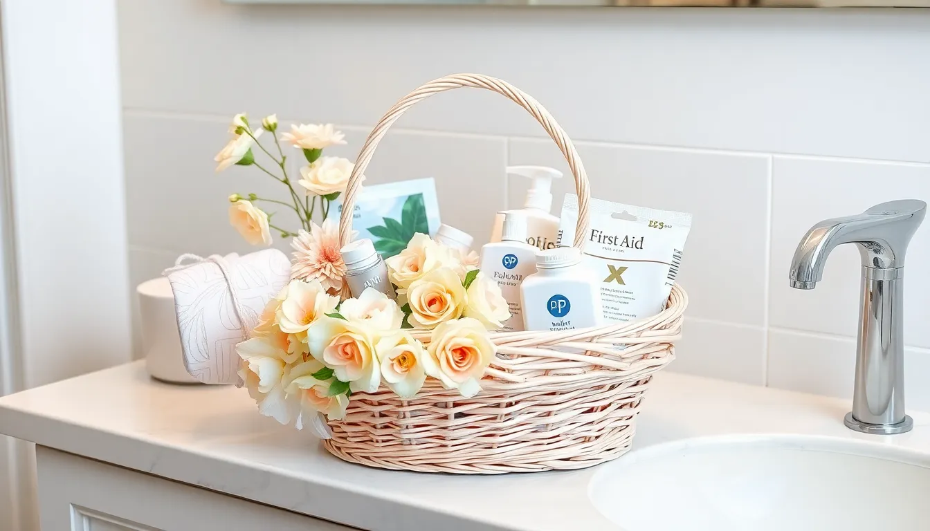 25 Wedding Toilet Basket Ideas Your Guests Will Actually Thank You For 12 25 Wedding Toilet Basket Ideas Your Guests Will Actually Thank You For 11