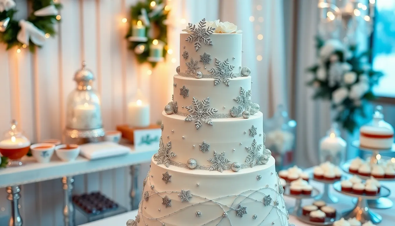 25 Stunning Winter Wedding Cake Ideas That Will Make Your Big Day Magical 11
