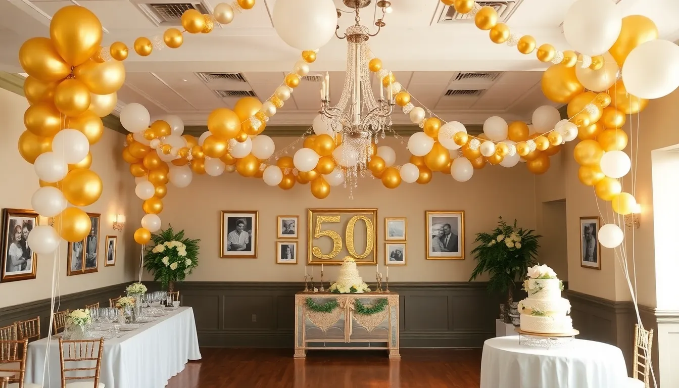 50 Stunning 50th Wedding Anniversary Party Decoration Ideas That Wow Guests 13