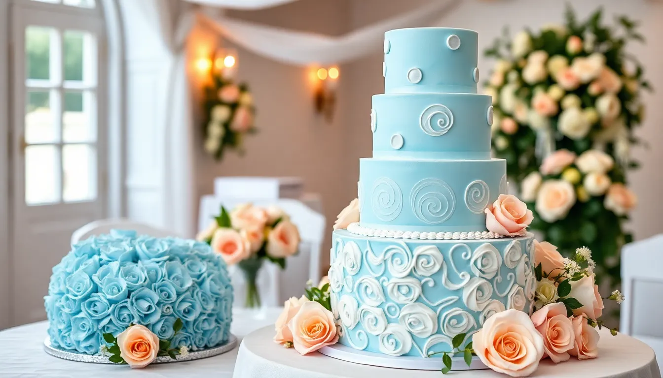 25 Stunning Blue Wedding Cake Ideas That Will Make Your Big Day Unforgettable 13