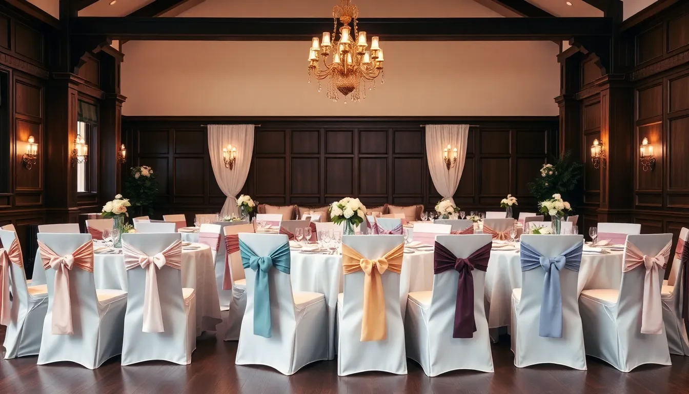 50 Stunning Chair Sash Ideas for Wedding Receptions That'll Wow Your Guests 14 50 Stunning Chair Sash Ideas for Wedding Receptions That'll Wow Your Guests 13