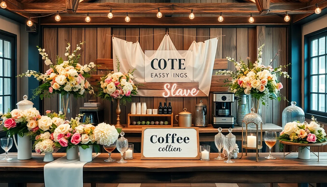 25 Stunning Coffee Bar Ideas for Wedding That Will Wow Your Guests 13