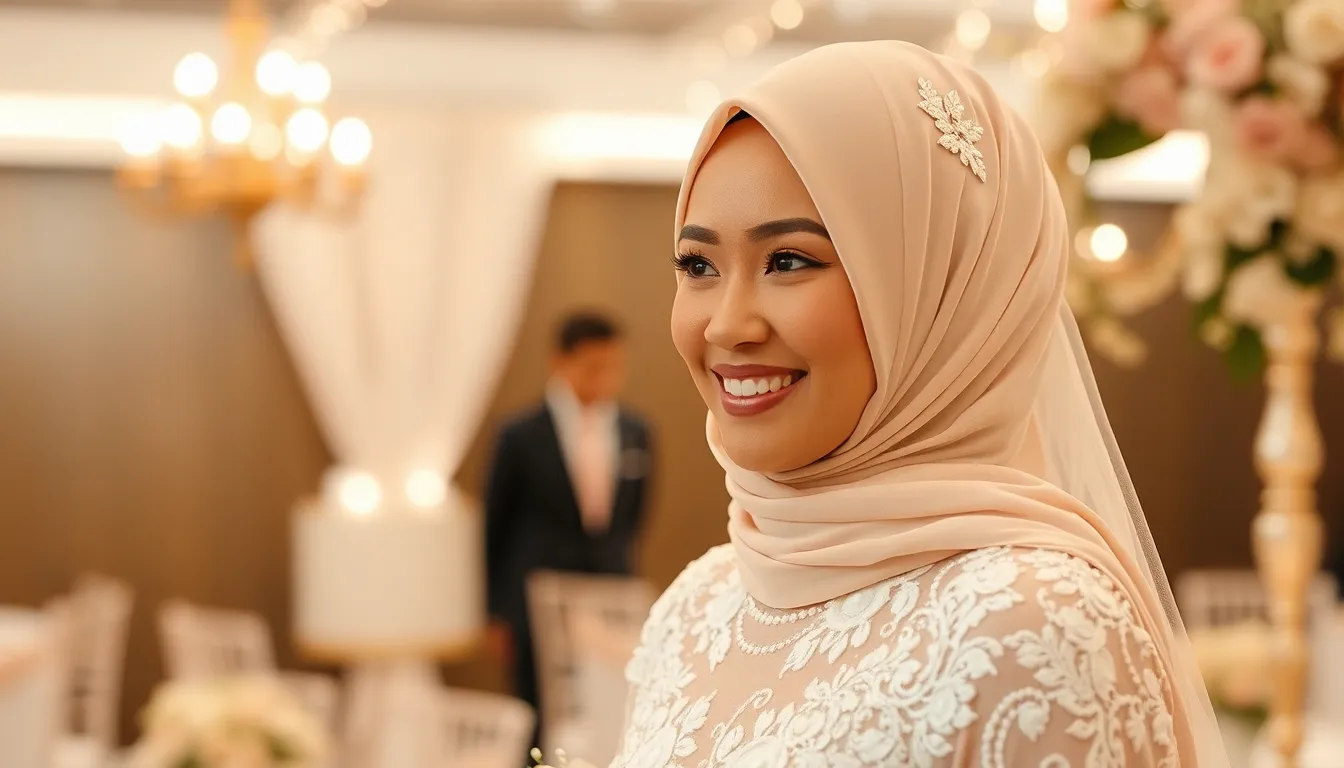 25 Stunning Hijab Ideas for Wedding: From Classic to Modern Bridal Styles 14 25 Stunning Hijab Ideas for Wedding: From Classic to Modern Bridal Styles 13