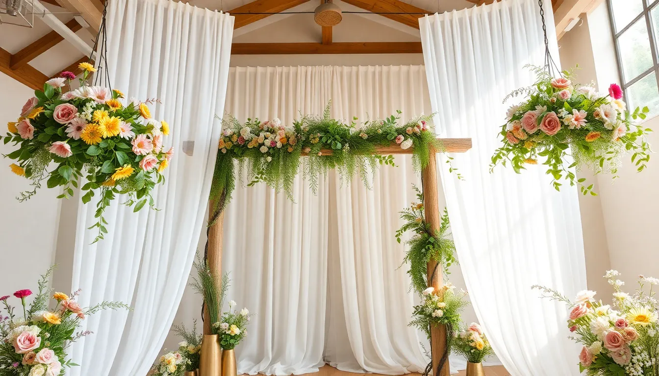 30 Stunning Indoor Wedding Backdrop Ideas to Transform Your Venue 13