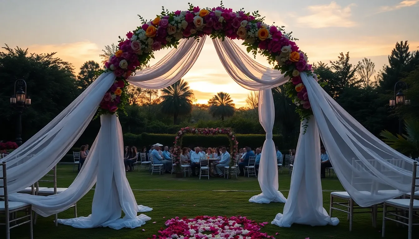 25 Stunning Round Wedding Arch Ideas That Will Make Your Big Day Unforgettable 14 25 Stunning Round Wedding Arch Ideas That Will Make Your Big Day Unforgettable 13