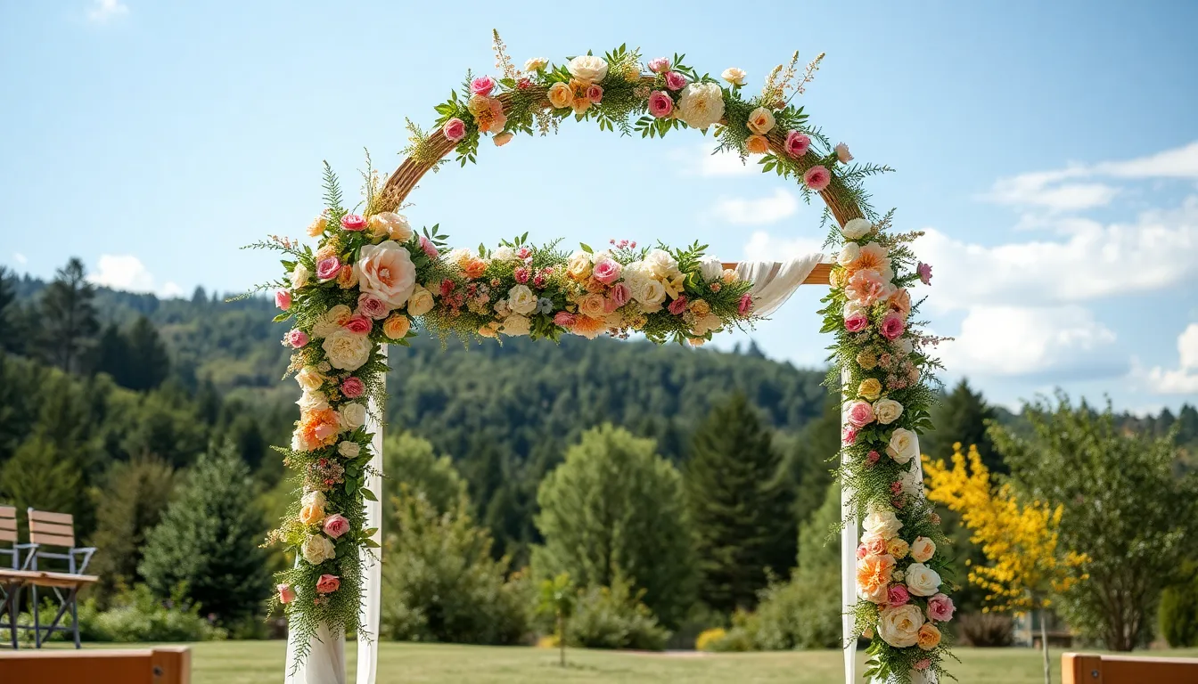 25 Simple Wedding Arch Ideas That'll Make Your Big Day Stunning (On Any Budget!) 13
