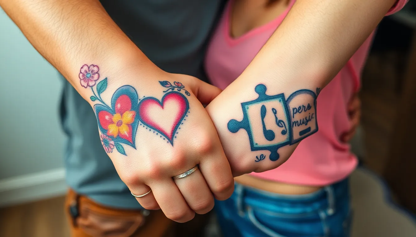 25 Romantic Wedding Anniversary Tattoo Ideas Couples Are Getting in 2025 14 25 Romantic Wedding Anniversary Tattoo Ideas Couples Are Getting in 2025 13
