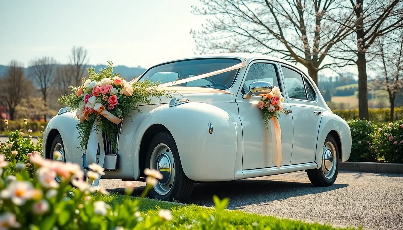 25 Stunning Wedding Car Decoration Ideas That'll Make Your Big Day Unforgettable 14 25 Stunning Wedding Car Decoration Ideas That'll Make Your Big Day Unforgettable 13