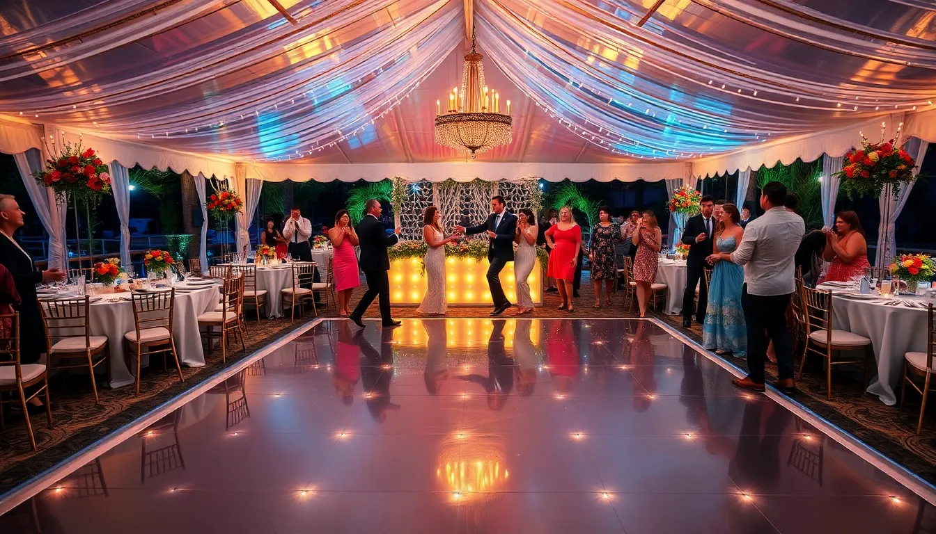 25 Stunning Wedding Dance Floor Ideas That Will Make Your Reception Unforgettable 14 25 Stunning Wedding Dance Floor Ideas That Will Make Your Reception Unforgettable 13