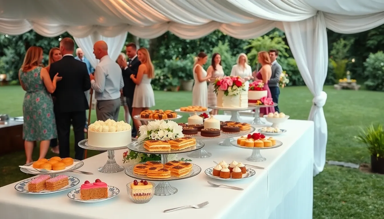 25 Stunning Wedding Dessert Table Ideas That Will Wow Your Guests (On Any Budget) 14 25 Stunning Wedding Dessert Table Ideas That Will Wow Your Guests (On Any Budget) 13