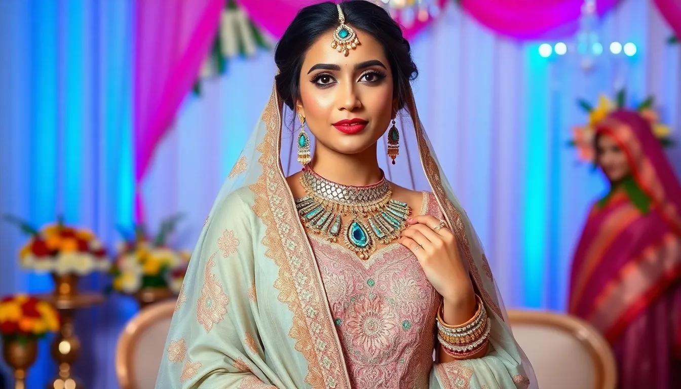 25 Stunning Pakistani Wedding Dress Ideas That Will Make You Look Like Royalty 13