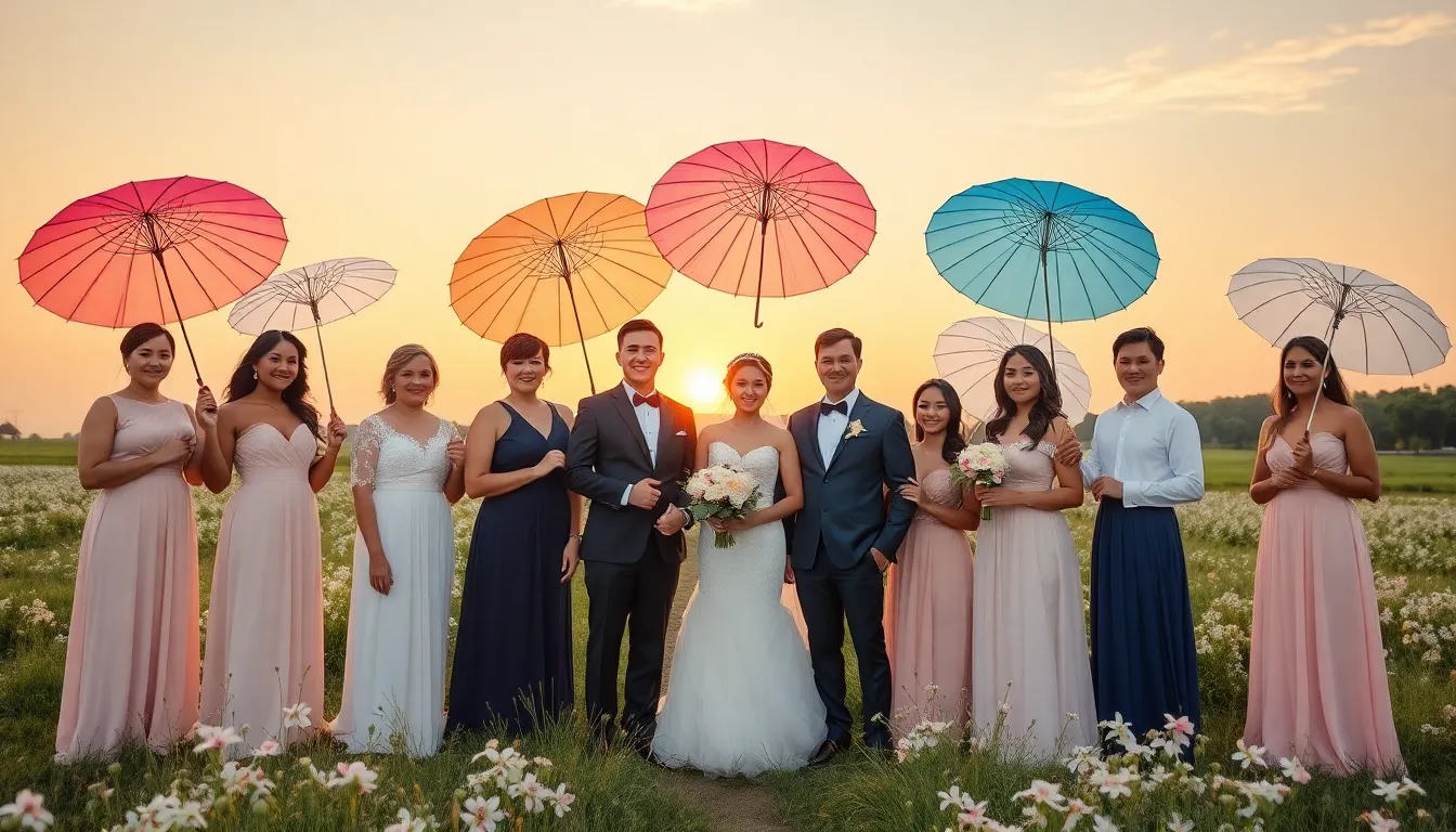 50+ Creative Wedding Party Photo Ideas That'll Make Your Friends Jealous 13