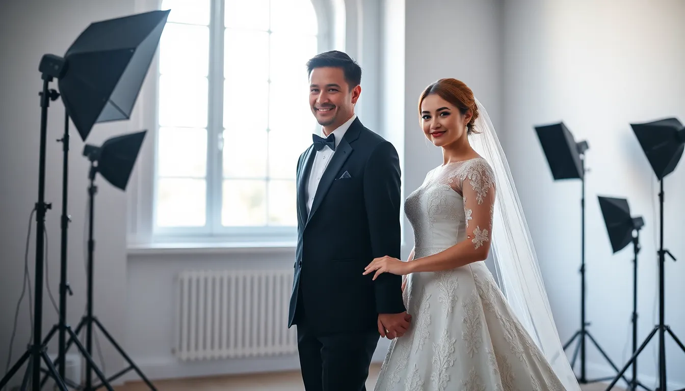 50+ Stunning Wedding Photo Studio Ideas That Will Make Your Photos Unforgettable 13