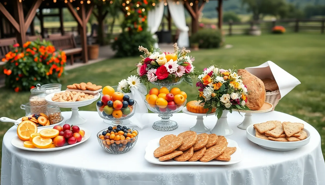 50+ Wedding Snack Table Ideas That Will Wow Your Guests (Plus Budget Tips!) 14 50+ Wedding Snack Table Ideas That Will Wow Your Guests (Plus Budget Tips!) 13