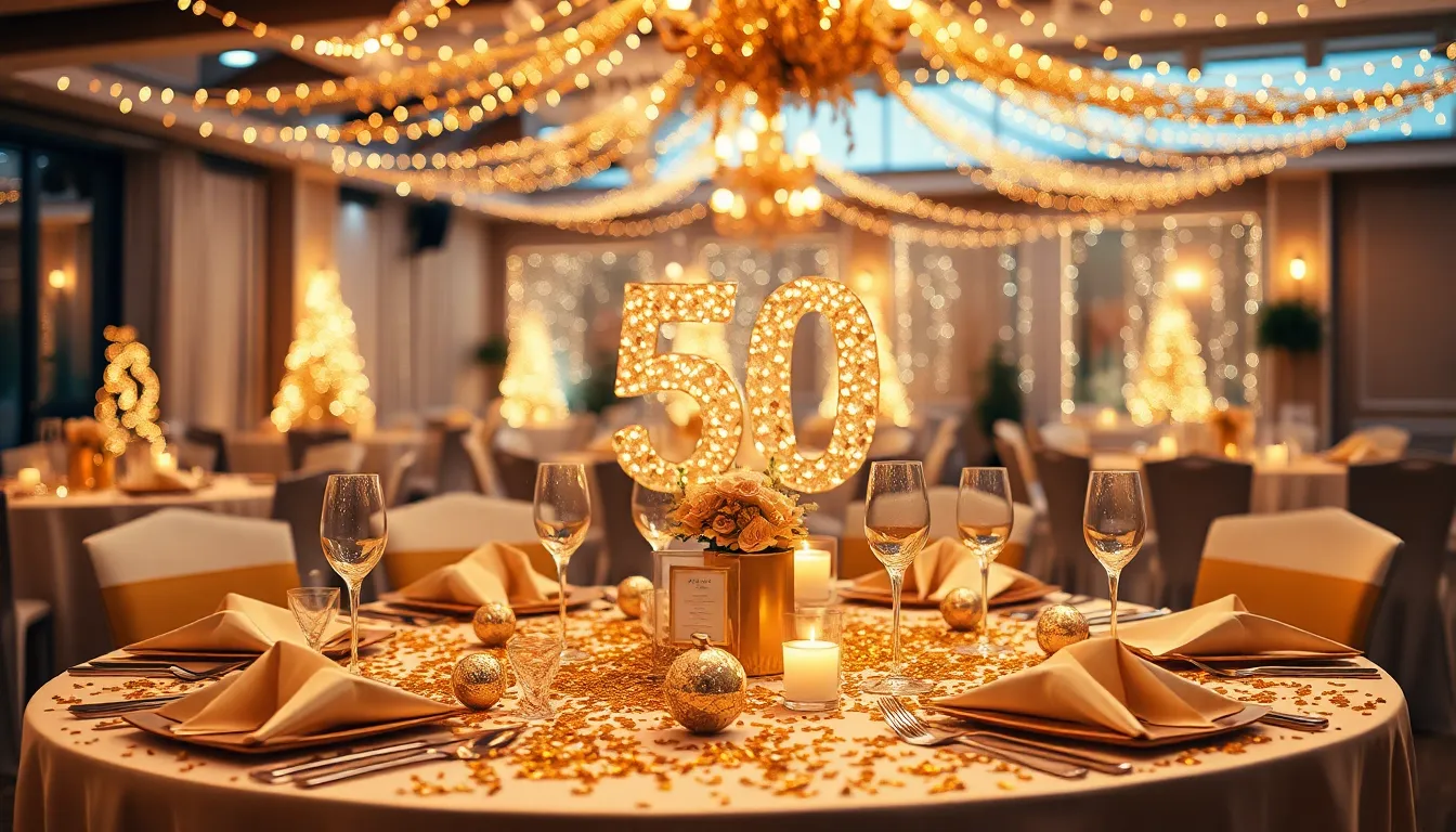 50 Stunning 50th Wedding Anniversary Party Decoration Ideas That Wow Guests 15