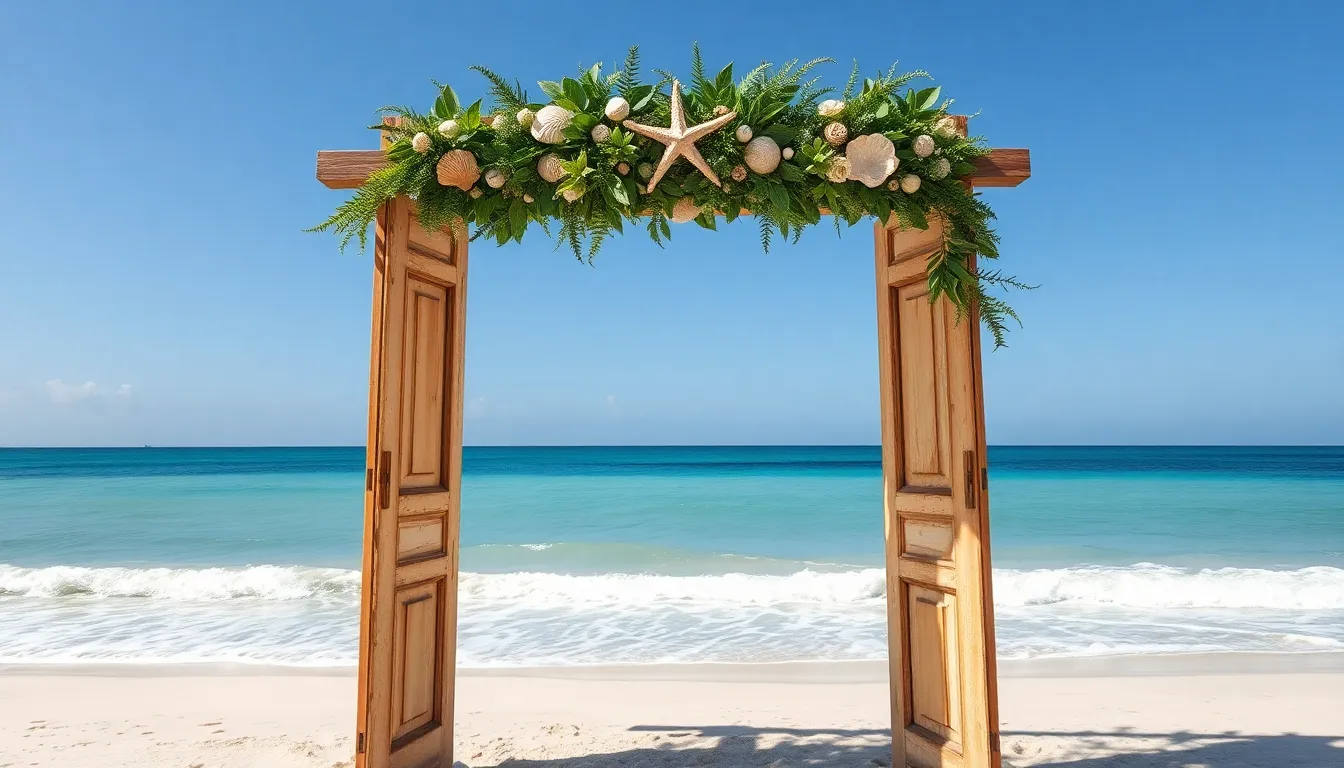 25 Stunning Beach Wedding Arch Ideas That'll Make Your Ceremony Unforgettable 16 25 Stunning Beach Wedding Arch Ideas That'll Make Your Ceremony Unforgettable 15