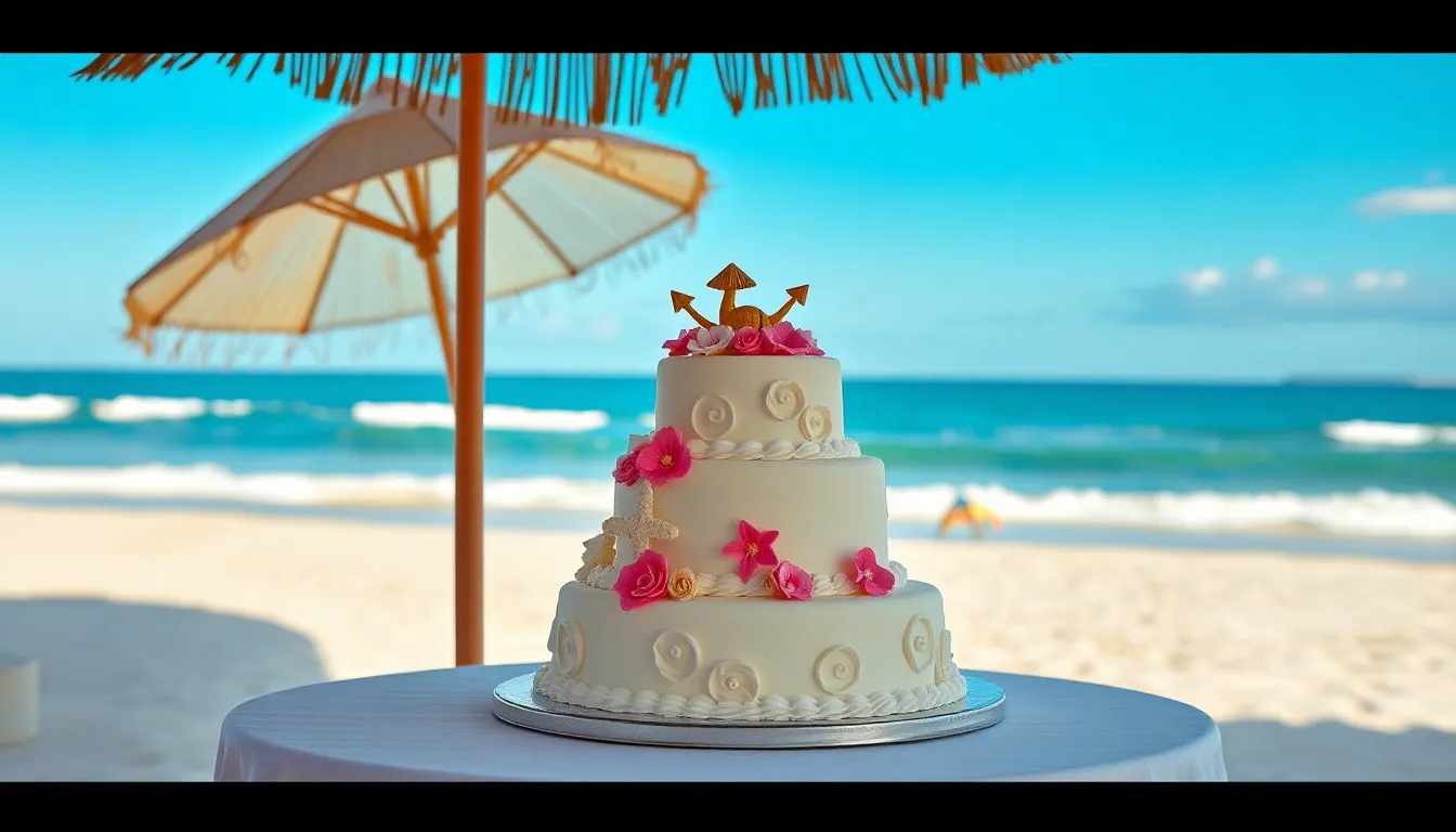 25 Stunning Beach Wedding Cake Ideas That Will Make Your Seaside Celebration Unforgettable 16 25 Stunning Beach Wedding Cake Ideas That Will Make Your Seaside Celebration Unforgettable 15