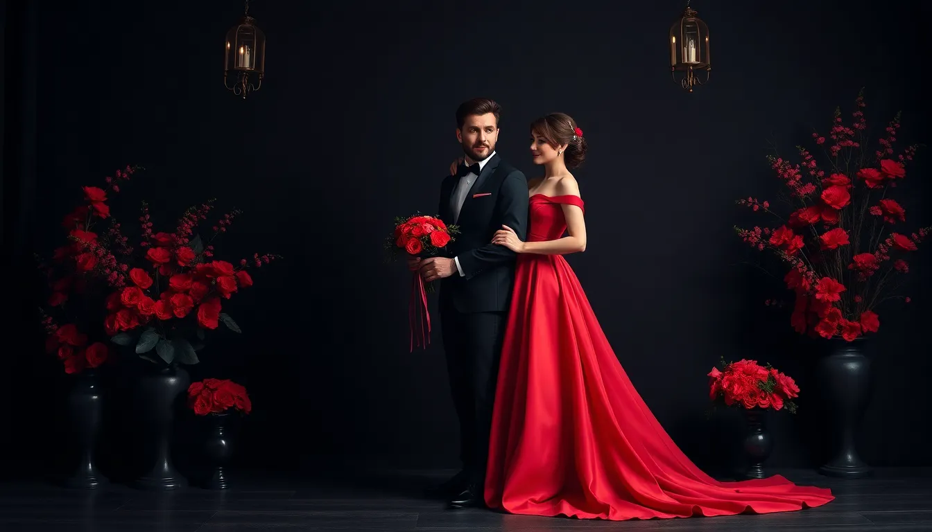 47 Stunning Black and Red Wedding Ideas That Will Leave Guests Speechless 15
