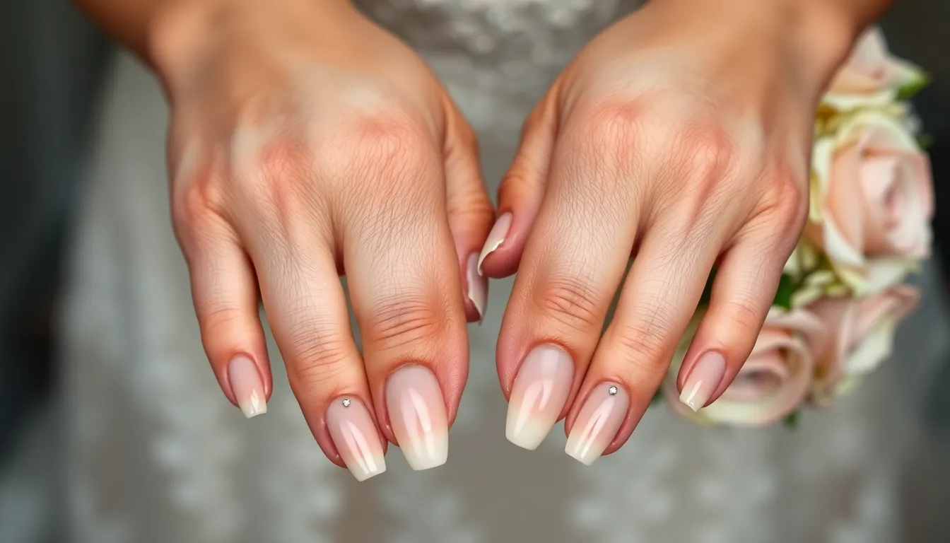 50+ Stunning Bridal Manicure Wedding Nails Ideas for Your Perfect Day 16 50+ Stunning Bridal Manicure Wedding Nails Ideas for Your Perfect Day 15