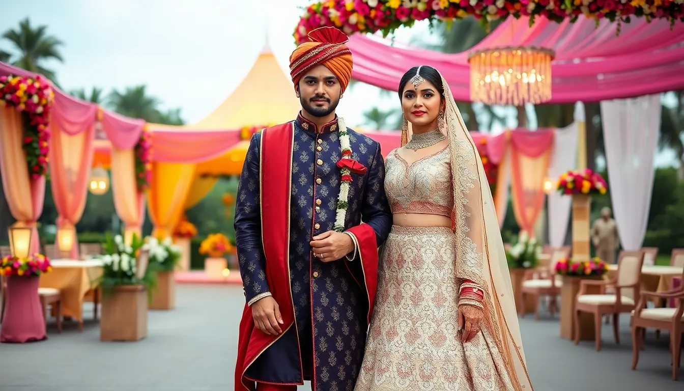 50 Stunning Bride Groom Dress Indian Wedding Ideas for 2025 16 50 Stunning Bride Groom Dress Indian Wedding Ideas for 2025 15