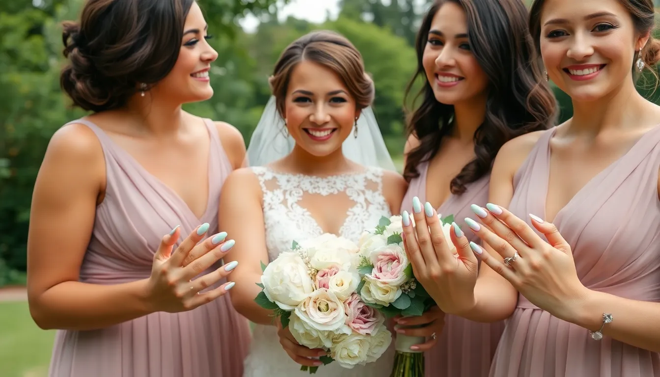 50+ Stunning Wedding Nail Ideas to Make Your Big Day Perfect 15