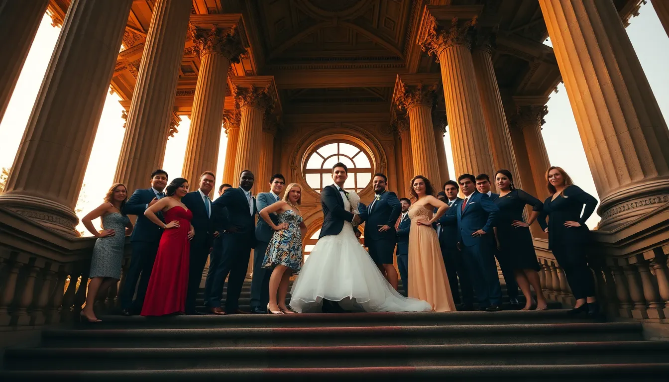 50+ Creative Wedding Party Photo Ideas That'll Make Your Friends Jealous 15