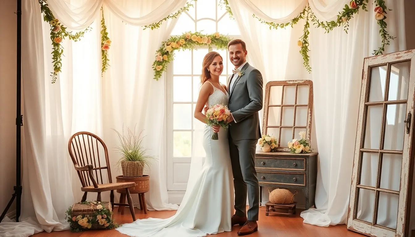 50+ Stunning Wedding Photo Studio Ideas That Will Make Your Photos Unforgettable 15