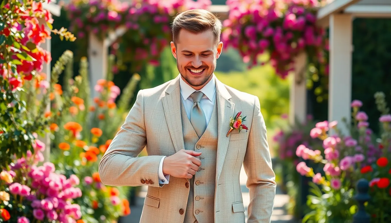 21 Stylish Wedding Suit Ideas for Men: From Classic Tuxedos to Bold Patterns 16 21 Stylish Wedding Suit Ideas for Men: From Classic Tuxedos to Bold Patterns 15