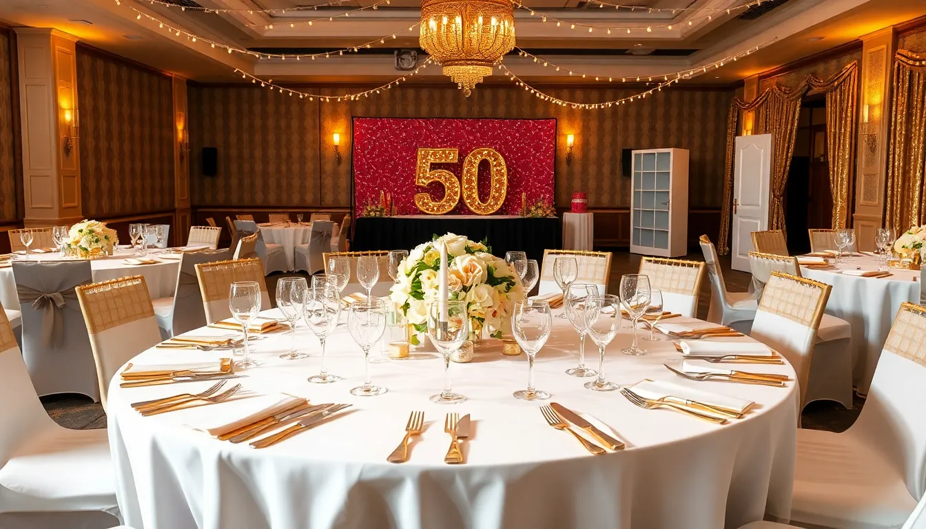 50 Stunning 50th Wedding Anniversary Party Decoration Ideas That Wow Guests 17