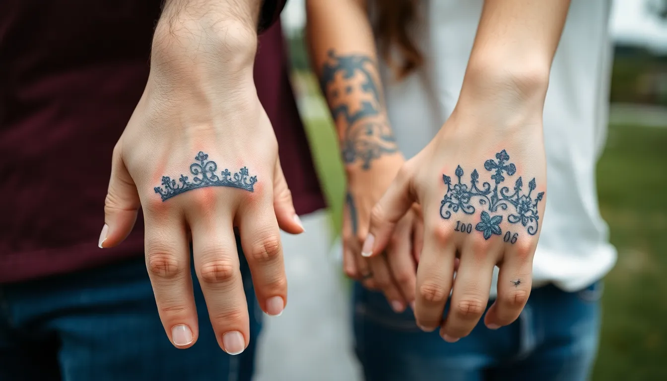 25 Romantic Wedding Anniversary Tattoo Ideas Couples Are Getting in 2025 18 25 Romantic Wedding Anniversary Tattoo Ideas Couples Are Getting in 2025 17