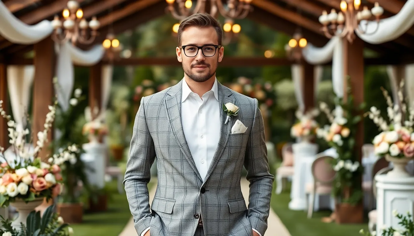 21 Stylish Wedding Suit Ideas for Men: From Classic Tuxedos to Bold Patterns 18 21 Stylish Wedding Suit Ideas for Men: From Classic Tuxedos to Bold Patterns 17