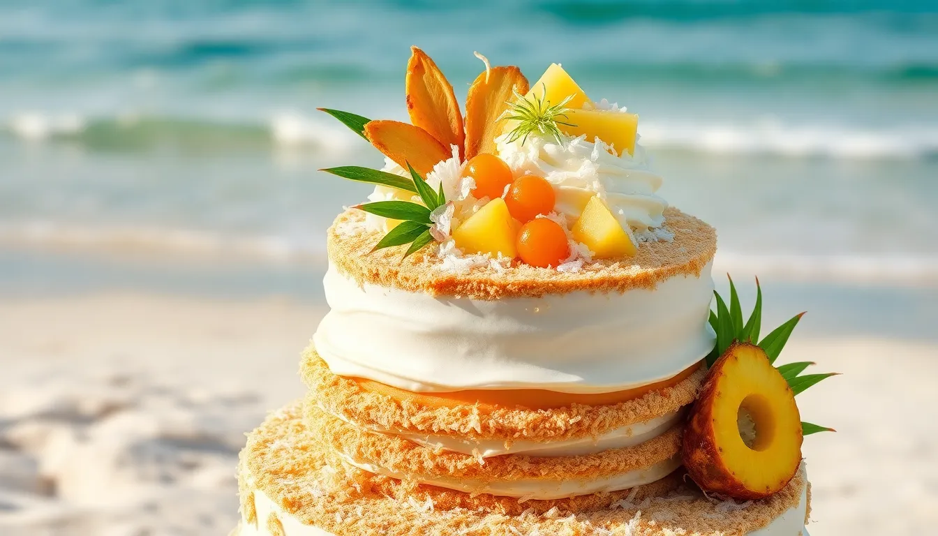 25 Stunning Beach Wedding Cake Ideas That Will Make Your Seaside Celebration Unforgettable 2 25 Stunning Beach Wedding Cake Ideas That Will Make Your Seaside Celebration Unforgettable 1