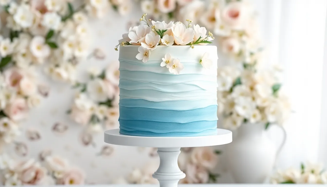 25 Stunning Blue Wedding Cake Ideas That Will Make Your Big Day Unforgettable 1
