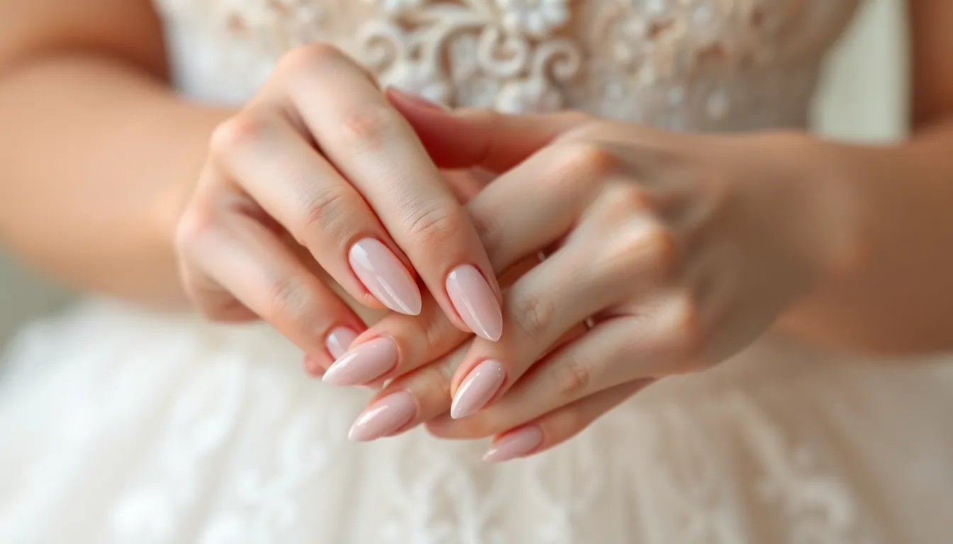 50+ Stunning Bridal Manicure Wedding Nails Ideas for Your Perfect Day 2 50+ Stunning Bridal Manicure Wedding Nails Ideas for Your Perfect Day 1