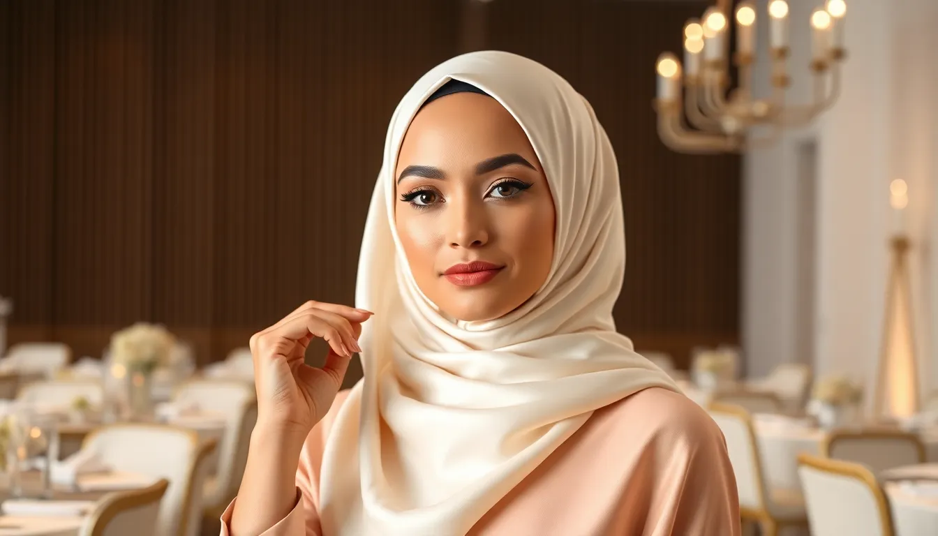 25 Stunning Hijab Ideas for Wedding: From Classic to Modern Bridal Styles 2 25 Stunning Hijab Ideas for Wedding: From Classic to Modern Bridal Styles 1