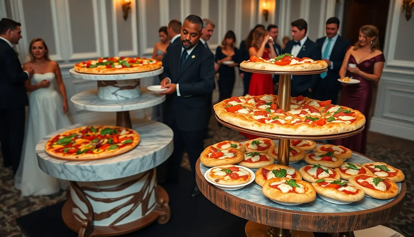 15 Creative Pizza Wedding Reception Ideas That Will Wow Your Guests 2 15 Creative Pizza Wedding Reception Ideas That Will Wow Your Guests 1