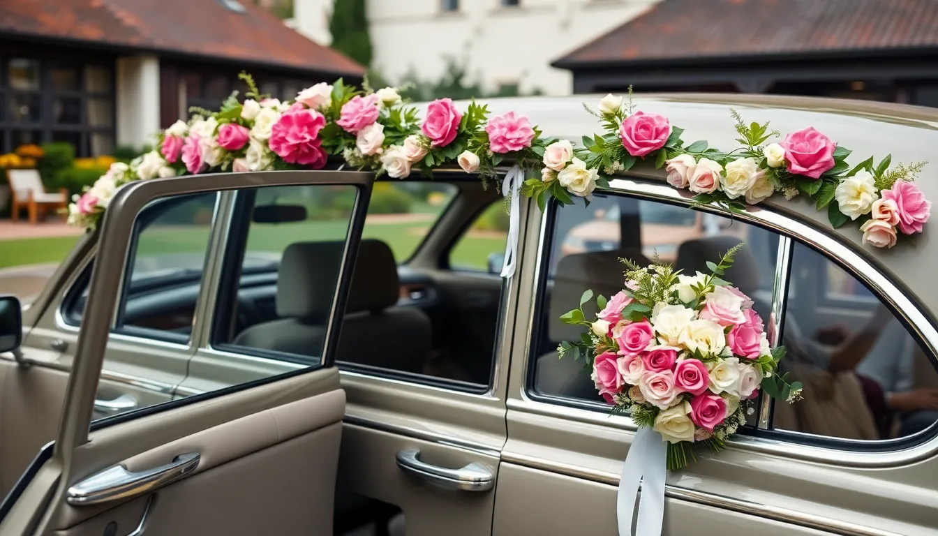 30 Simple Wedding Car Decoration Ideas That Look Expensive (But Aren't!) 2 30 Simple Wedding Car Decoration Ideas That Look Expensive (But Aren't!) 1