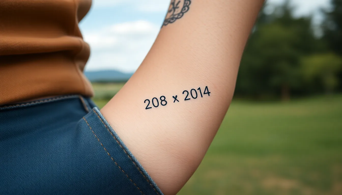 25 Stunning Wedding Date Tattoo Ideas Every Couple Should See 2 25 Stunning Wedding Date Tattoo Ideas Every Couple Should See 1
