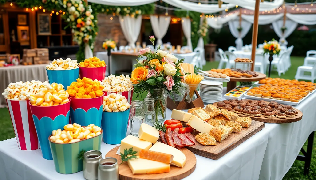 15 Creative Wedding Snack Bar Ideas That Will Wow Your Guests (Budget-Friendly!) 2 15 Creative Wedding Snack Bar Ideas That Will Wow Your Guests (Budget-Friendly!) 1