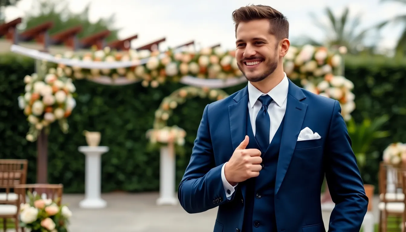 21 Stylish Wedding Suit Ideas for Men: From Classic Tuxedos to Bold Patterns 2 21 Stylish Wedding Suit Ideas for Men: From Classic Tuxedos to Bold Patterns 1