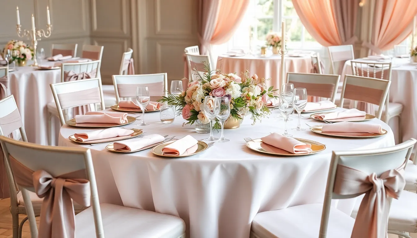 25 Stunning Wedding Table Linen Ideas to Transform Your Reception Tables 2 25 Stunning Wedding Table Linen Ideas to Transform Your Reception Tables 1