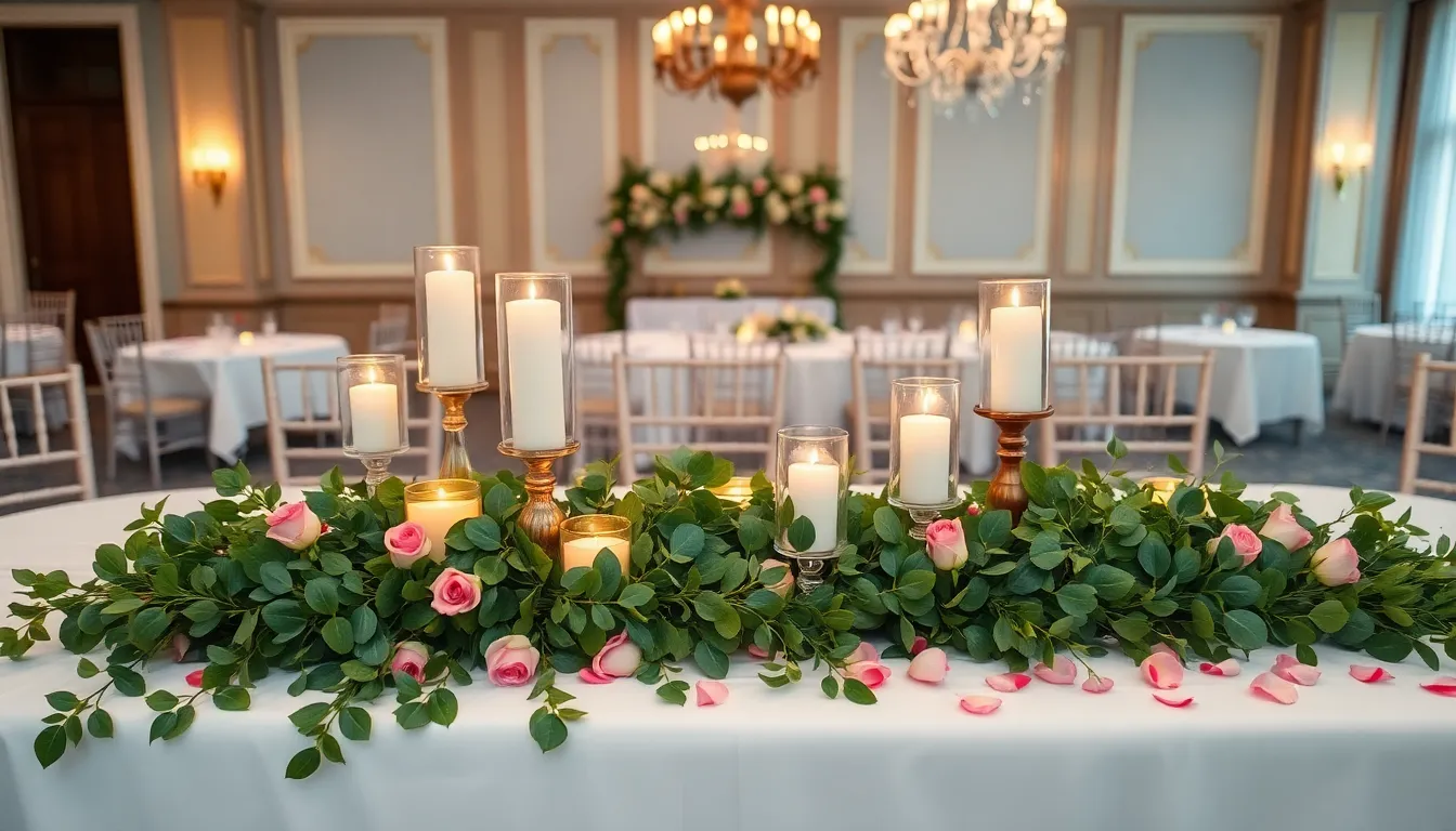 25 Stunning Wedding Table Runner Ideas That Will Transform Your Reception Tables 2 25 Stunning Wedding Table Runner Ideas That Will Transform Your Reception Tables 1