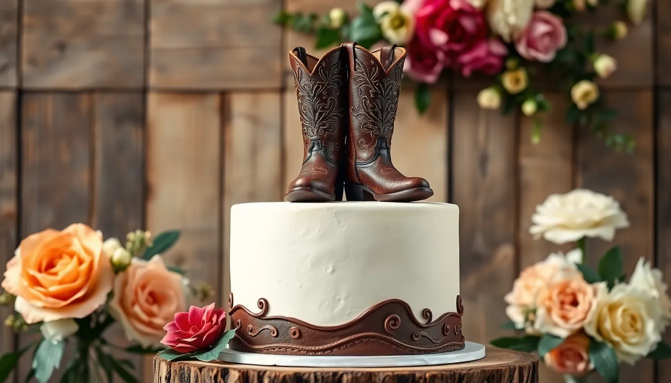 25 Stunning Western Wedding Cake Ideas That Capture Cowboy Romance 2 25 Stunning Western Wedding Cake Ideas That Capture Cowboy Romance 1