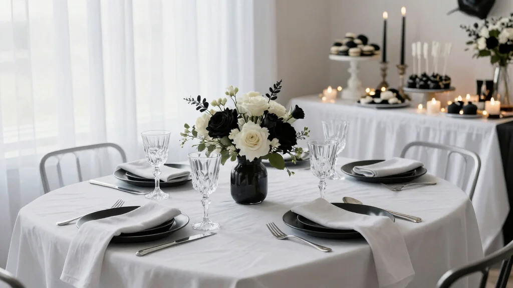 10 Black and White Bridal Shower Ideas with Modern Elegance