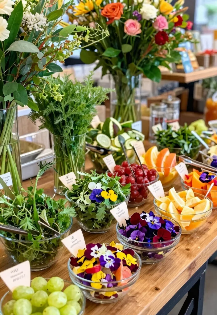 10 Bridal Shower Mimosa Bar Ideas Guests Will Love - 3. DIY Garnish Station 1