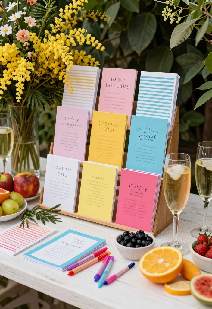 10 Bridal Shower Mimosa Bar Ideas Guests Will Love - 7. Customizable Mimosa Recipes 1