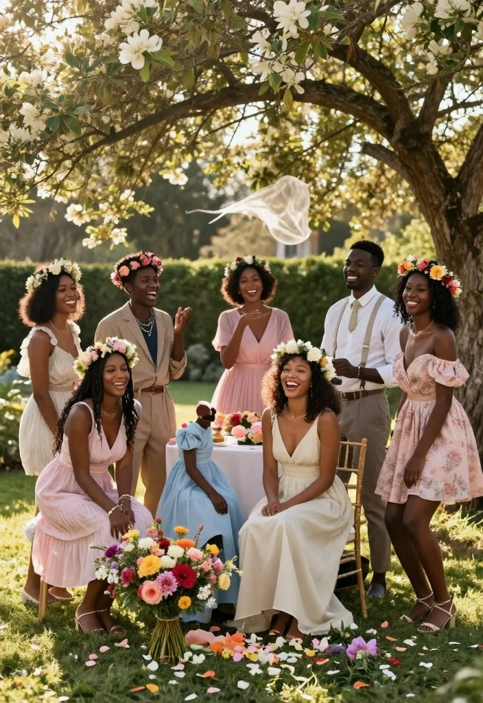 10 Bridal Shower Picture Ideas to Capture Every Sweet Moment - 1. Natural Light Garden Portraits 1