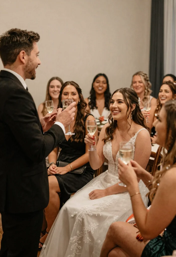 10 Bridal Shower Picture Ideas to Capture Every Sweet Moment - 6. Toasts and Speeches 1