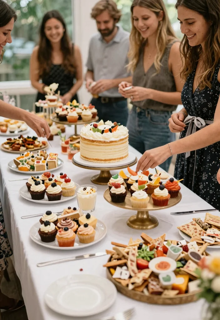10 Bridal Shower Picture Ideas to Capture Every Sweet Moment - 8. Cake and Dessert Table Delights 1