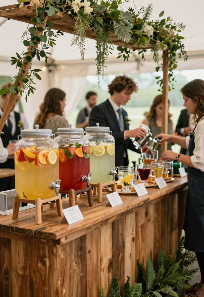 10 Catering Party Ideas That Make Hosting Easy and Stress Free - 10. Eco-Friendly Drink Stations 1